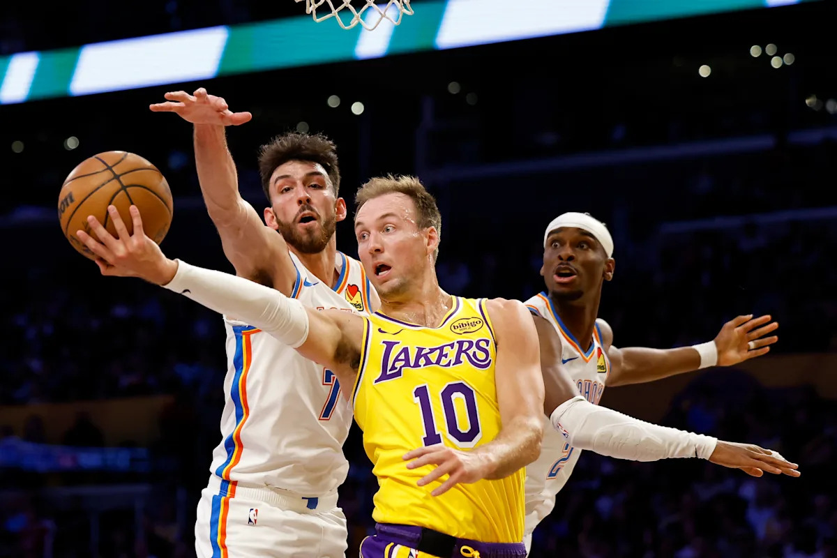Short-handed Lakers routed again by Thunder -- on verge of falling to 5th in West hits headlines
