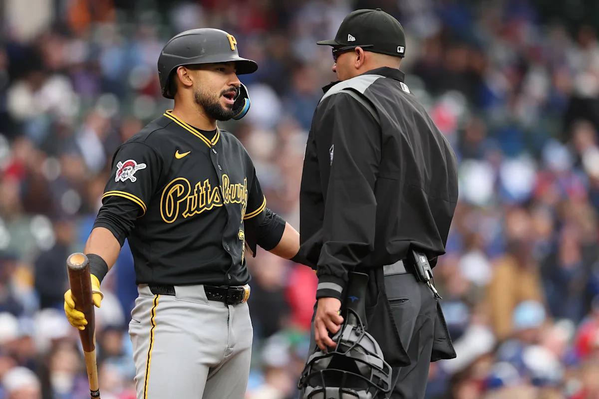 Pirates 2B Nick Gonzales tries to Seize back ABS challenge -- then wins it hits headlines